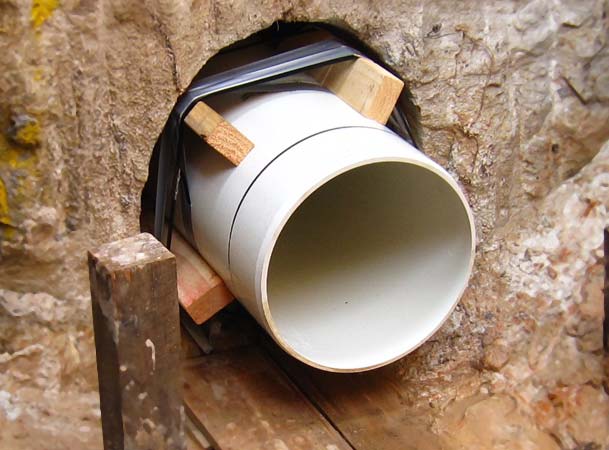 Freebore microtunneling Pipe Sliplined into a Freebore