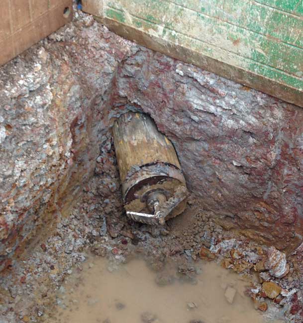 Colebee Pezzimenti Microtunneling Head Break through into shaft
