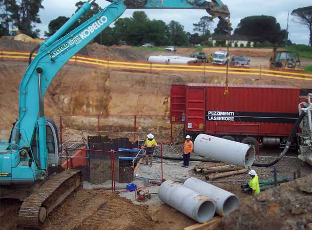 Spring Farm Microtunneling Pezzimenti Craning Jacking Pipes