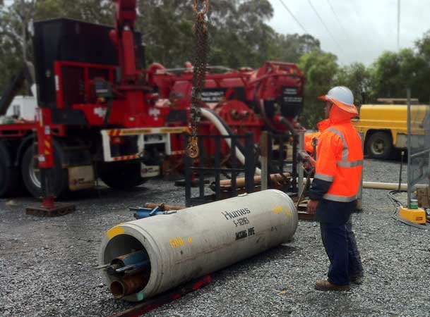 Rootyhill Microtunneling Under Railway Craning Jacking Pipes