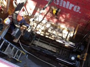 Downer ACT Pezzimenti Microtunnelling Driller in Shaft operating