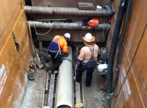 Menangle Pezzimenti Tunnelbore Installing Carrier Pipe