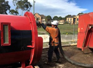 Menangle Pezzimnti Tunnelbore Microtunnelling Connecting a Vacuum Hose
