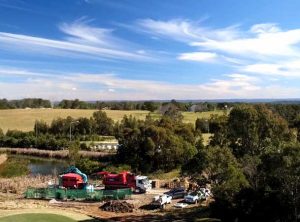 Rileys Creek Pezzimenti Microtunnelling site setup