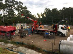 Canterbury Microtunnelling Pezzimenti Site Setup