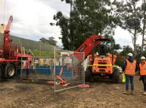 Cherrybrook Microtunnelling Pezzimenti Site Setup