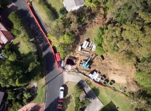 Mount Ousley Microtunnelling Pezzimenti Site Setup