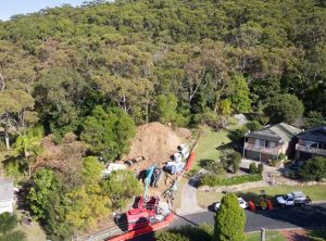 Mount Ousley Microtunnelling Pezzimenti Site Setup