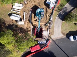 Mount Ousley Microtunnelling Pezzimenti Site Setup