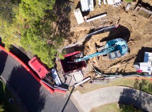 Mount Ousley Microtunnelling Pezzimenti Site Setup