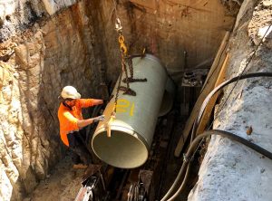 Microtunnelling Paddington Sliplining Carrier Pipe