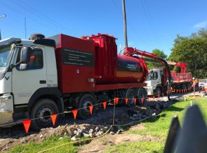 Wyee Microtunnelling Pezzimenti Site Setup Vacuum Truck