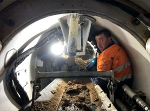 Penrith Open Faced Shield Microtunnelling Piloted Shield