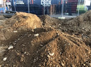 Penrith Open Faced Shield Microtunnelling Spoil with Cobbles