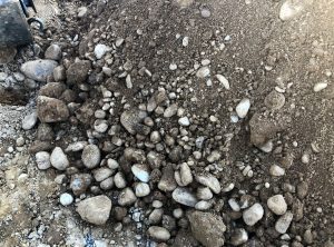 Penrith Open Faced Shield Microtunnelling Spoil with Cobbles
