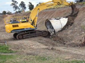 Pezzimenti Open Face Pipejacking Tiaro Culverts beneath Bruce Highway