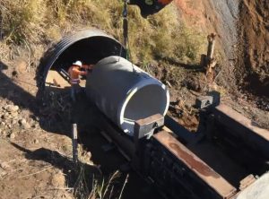 Pezzimenti Open Face Pipejacking Tiaro Slipline Culvert beneath Bruce Highway