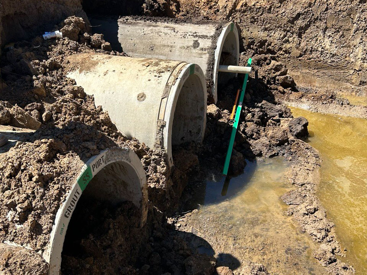 Pezzimenti Case Study Mount Ousley Culvert Installation x3 Side by Side
